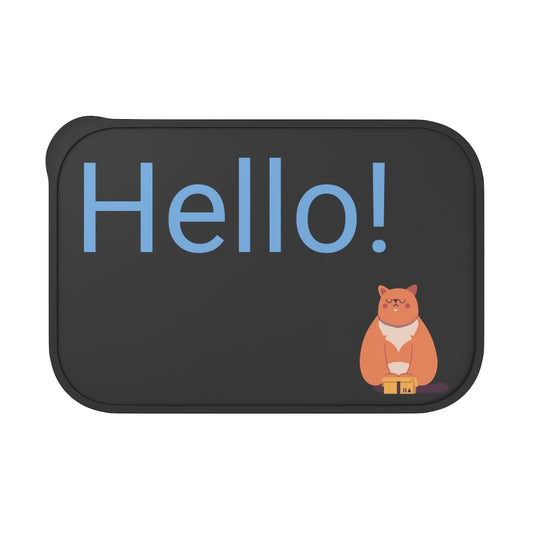 PLA Bento Box with Band and Utensils