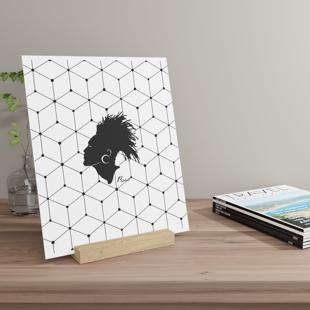 Gallery board with stand