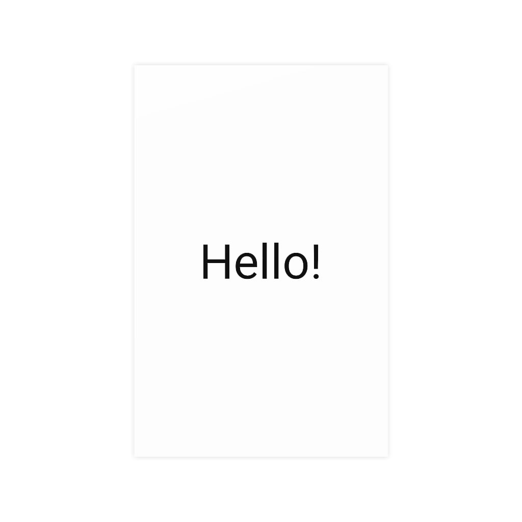 Vertical and Horizontal Matte Posters