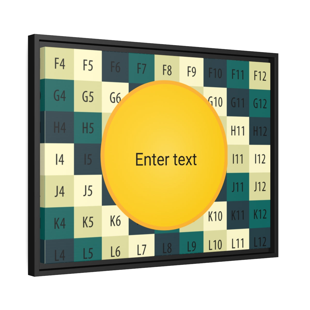 Matte Canvas, Black Frame