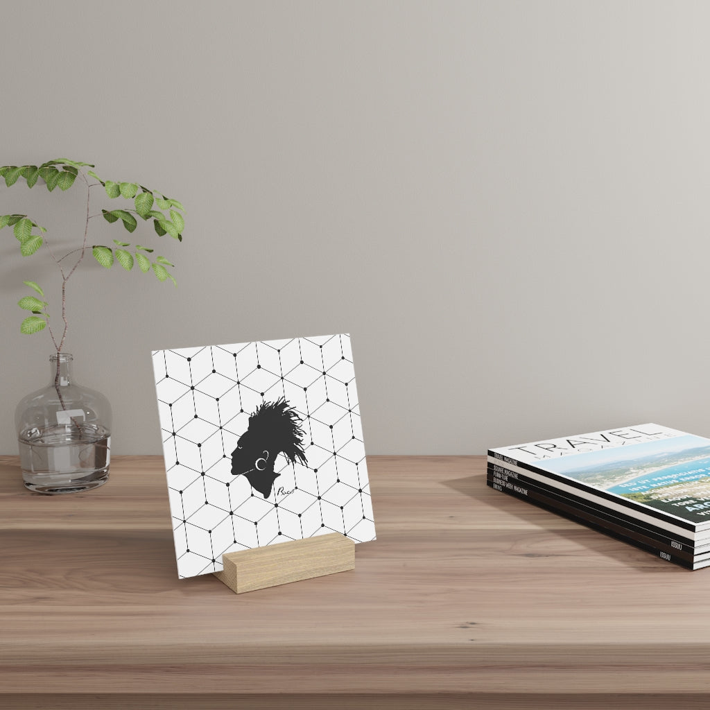 Gallery board with stand