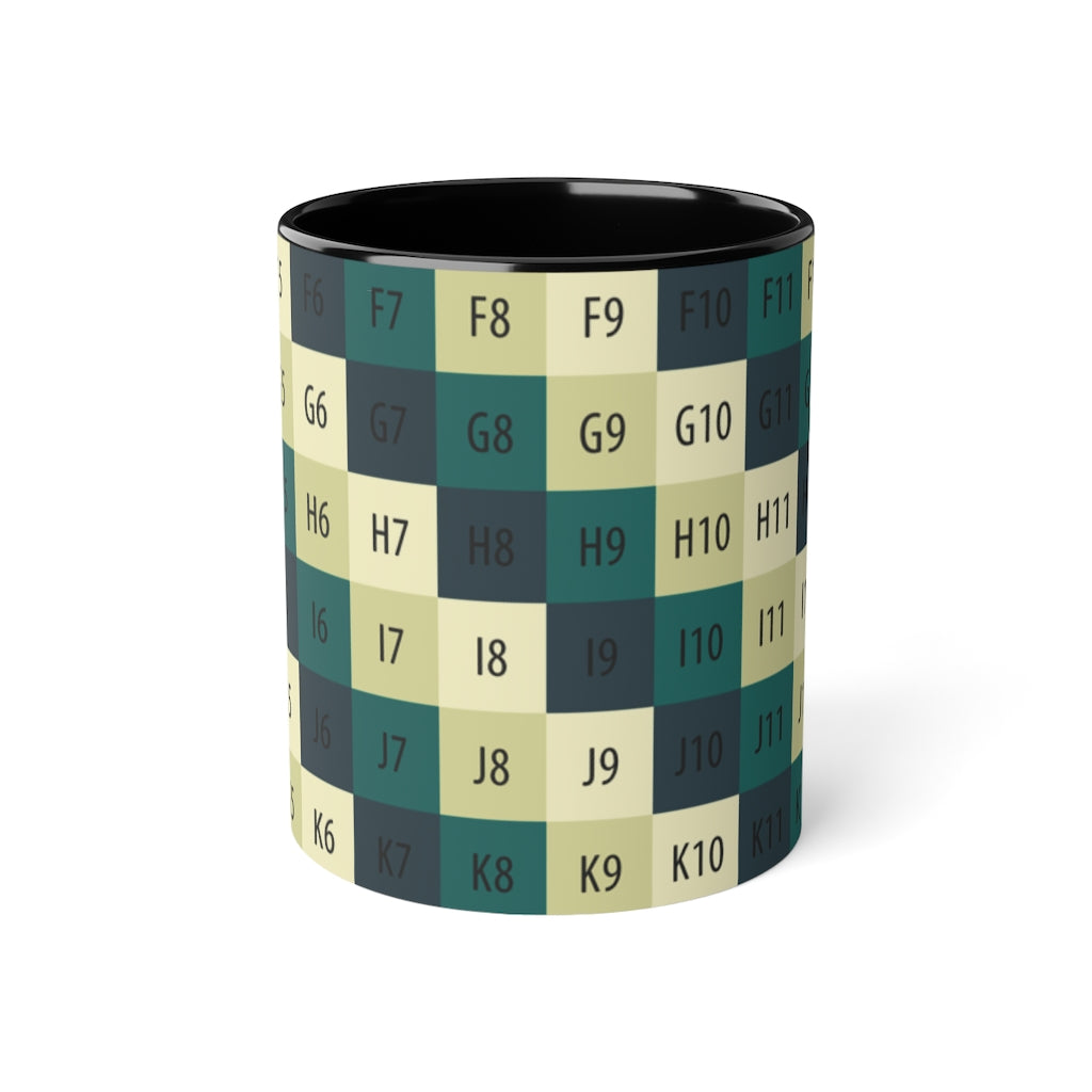 White Accent Mug, 11oz