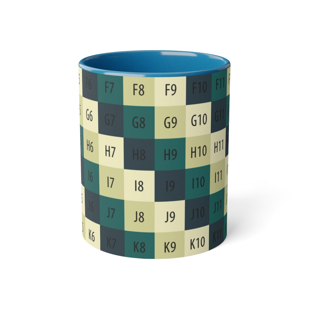 White Accent Mug, 11oz