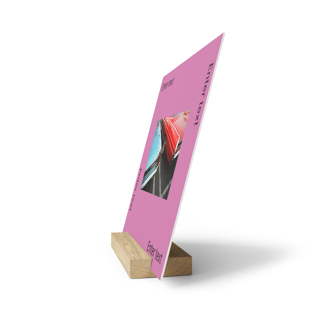 Gallery board with stand