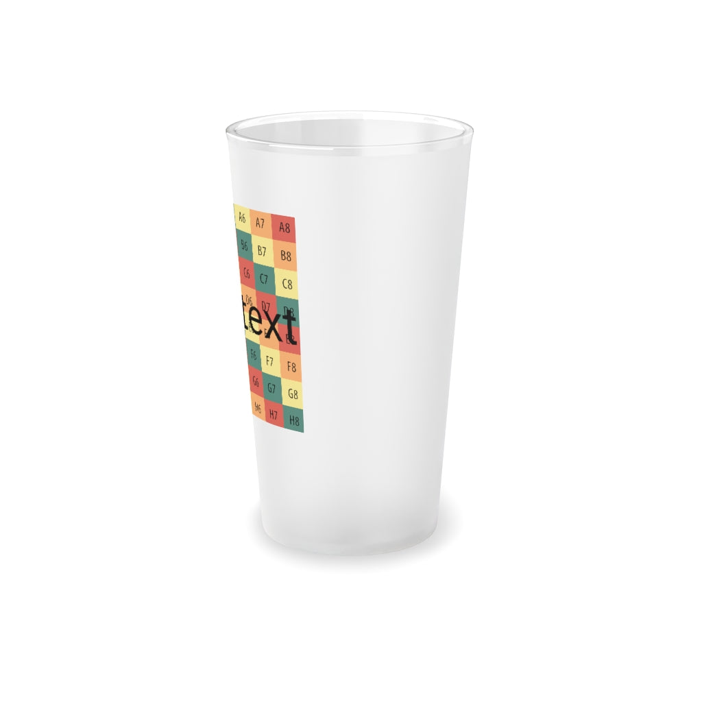 Frosted Pint Glass, 16oz