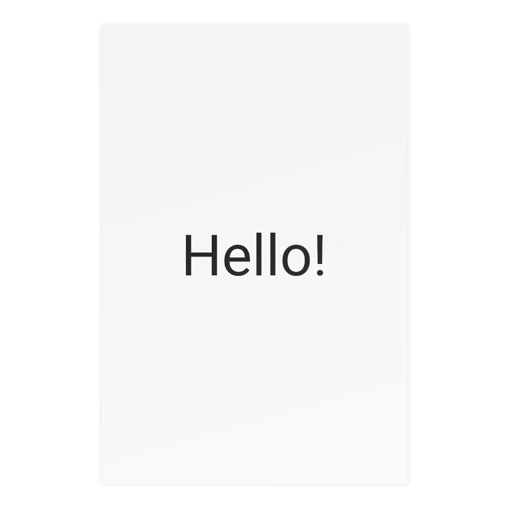 Vertical and horizontal matte posters