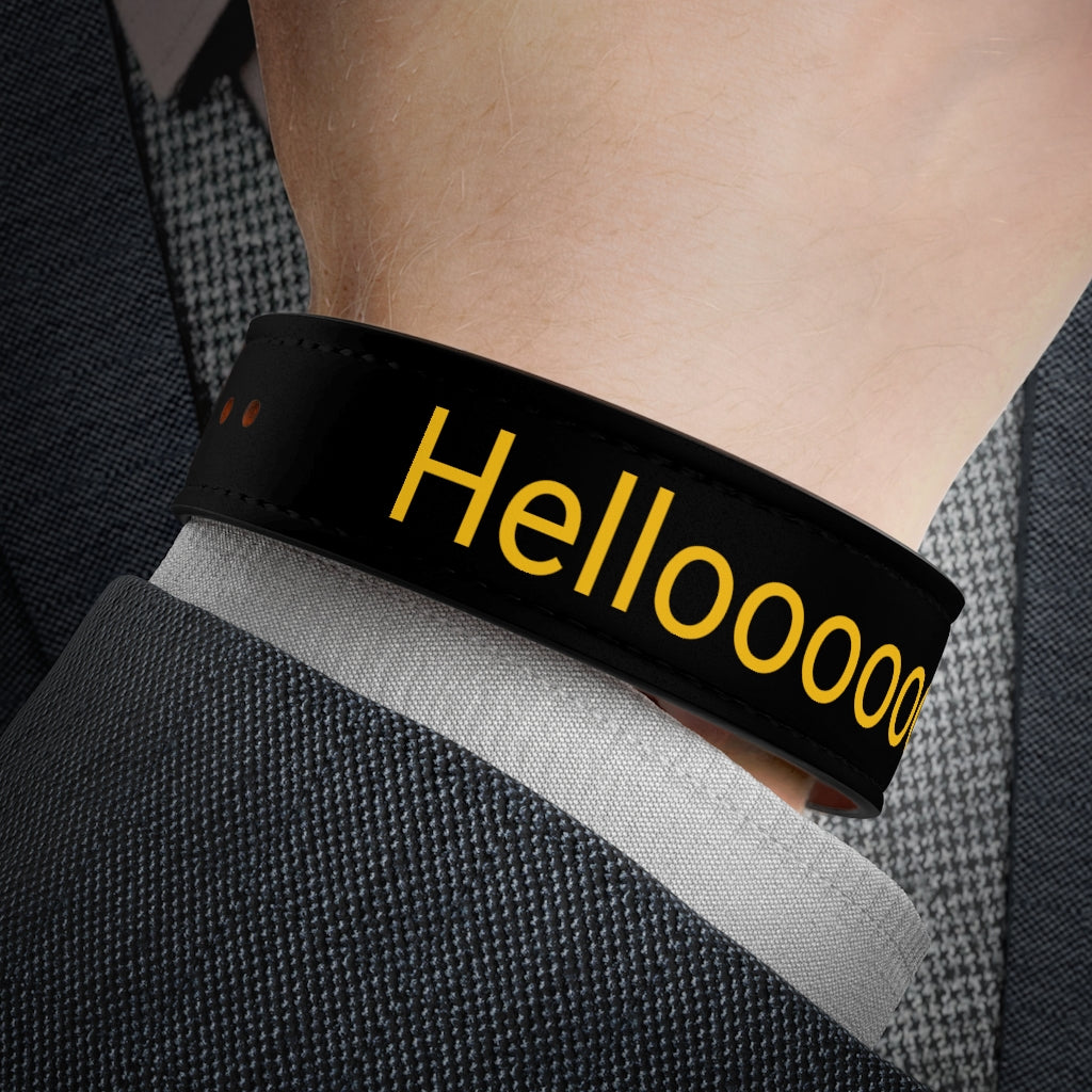 Vegan Leather Wristband