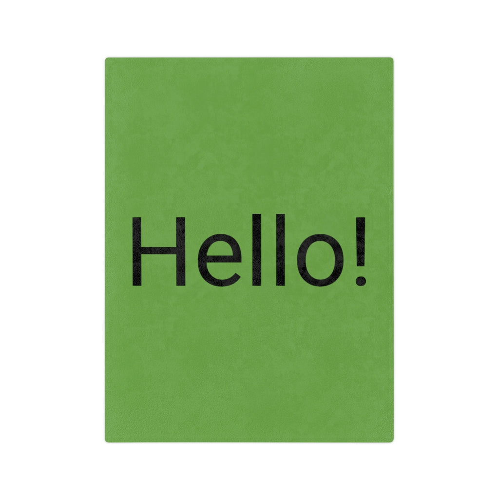 Velveteen Minky Blanket