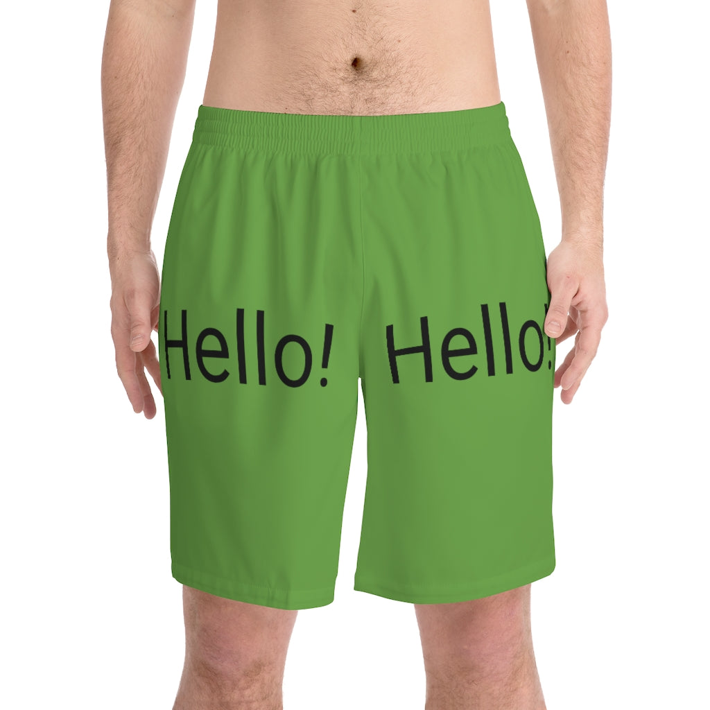 Men's Elastic Beach Shorts (AOP)