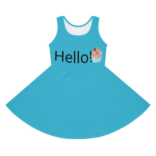 Girls' Sleeveless Sundress (AOP)