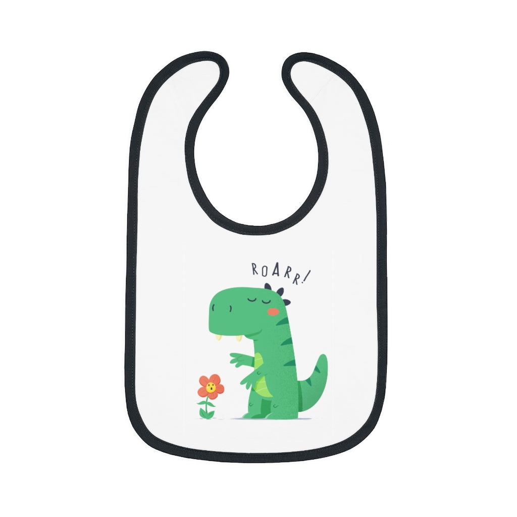 Baby Contrast Trim Jersey Bib