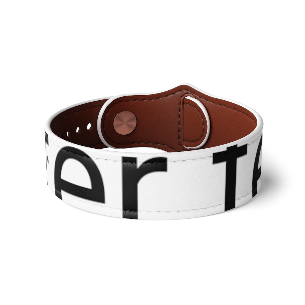 Vegan Leather Wristband
