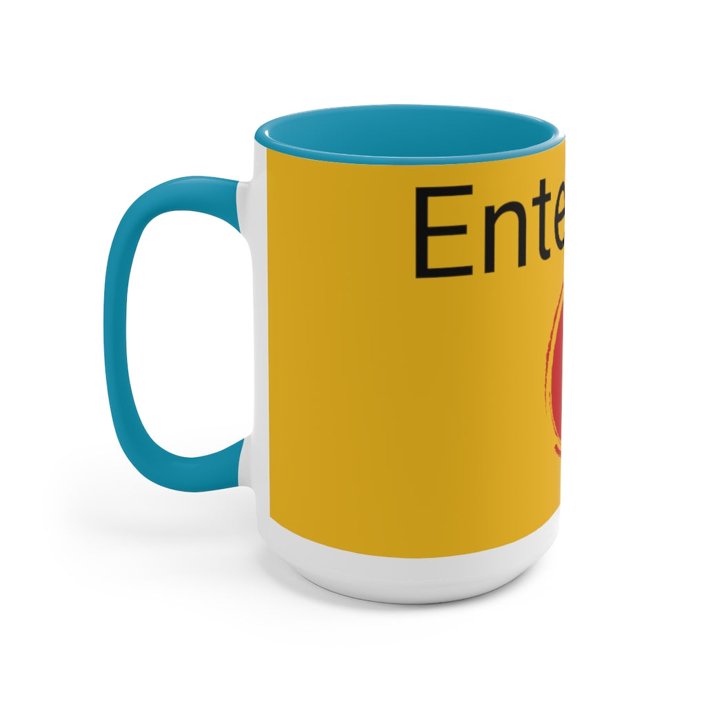 Two-Tone Coffee Mugs, 15oz
