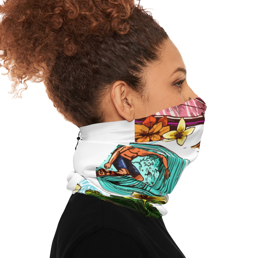 Winter Neck Gaiter With Drawstring