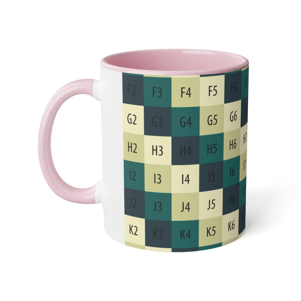 White Accent Mug, 11oz