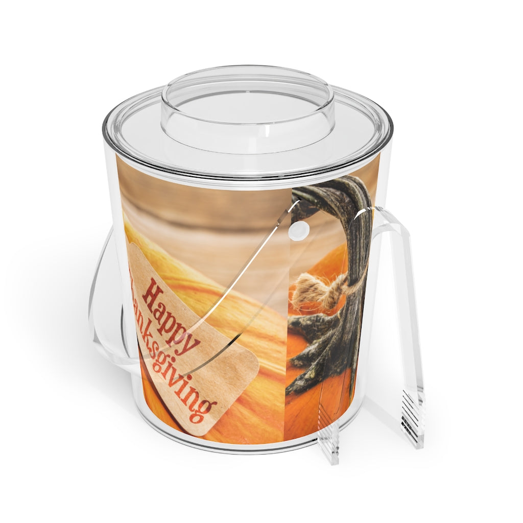 Ice Bucket with Tongs