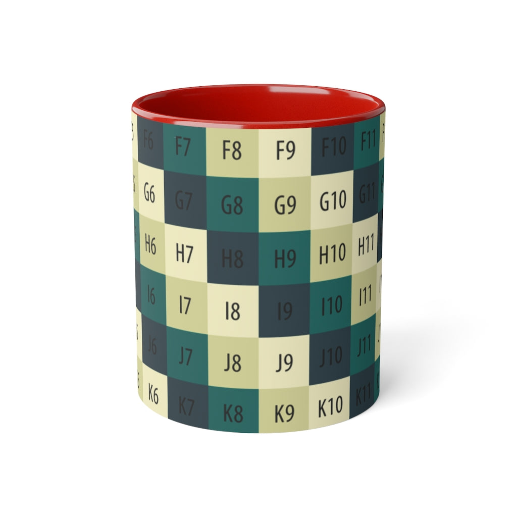 White Accent Mug, 11oz