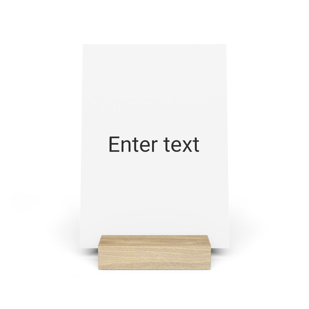 Gallery board with stand