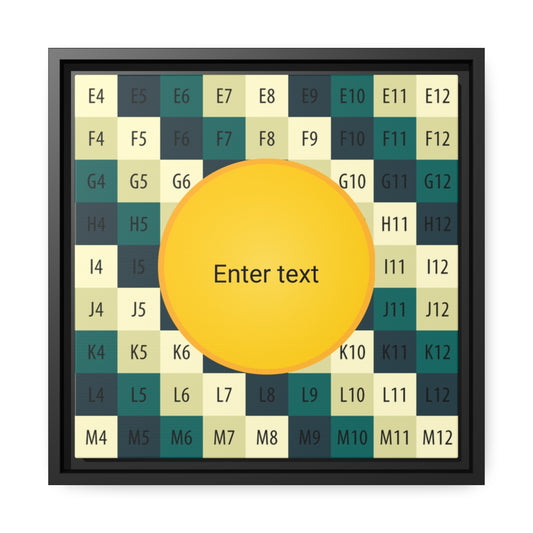 Matte Canvas, Black Frame