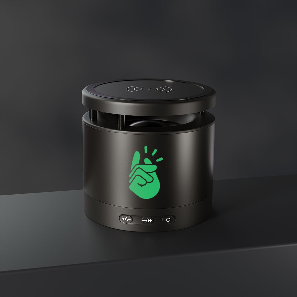 Metal Bluetooth Speaker and Wireless Charging Pad