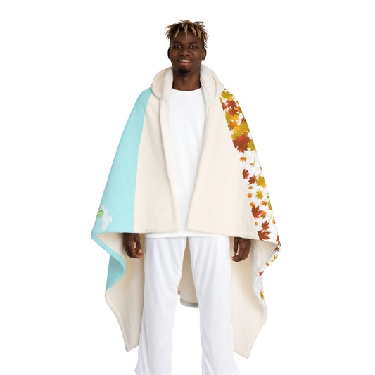 Hooded Sherpa Fleece Blanket