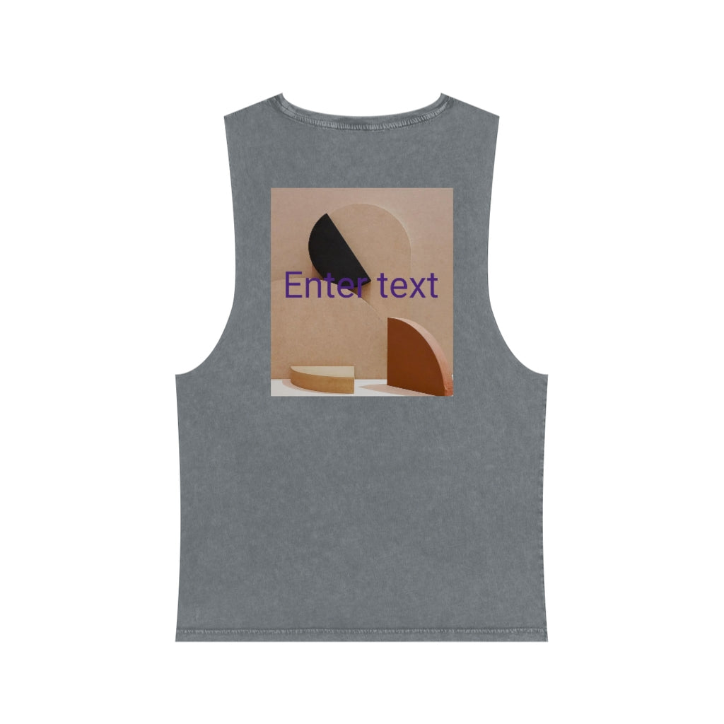 Unisex Stone Wash Tank Top