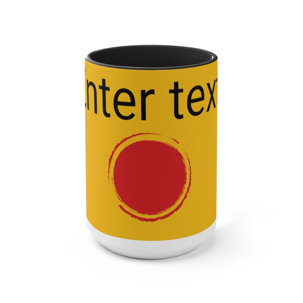 Two-Tone Coffee Mugs, 15oz