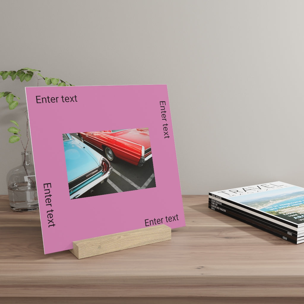 Gallery board with stand