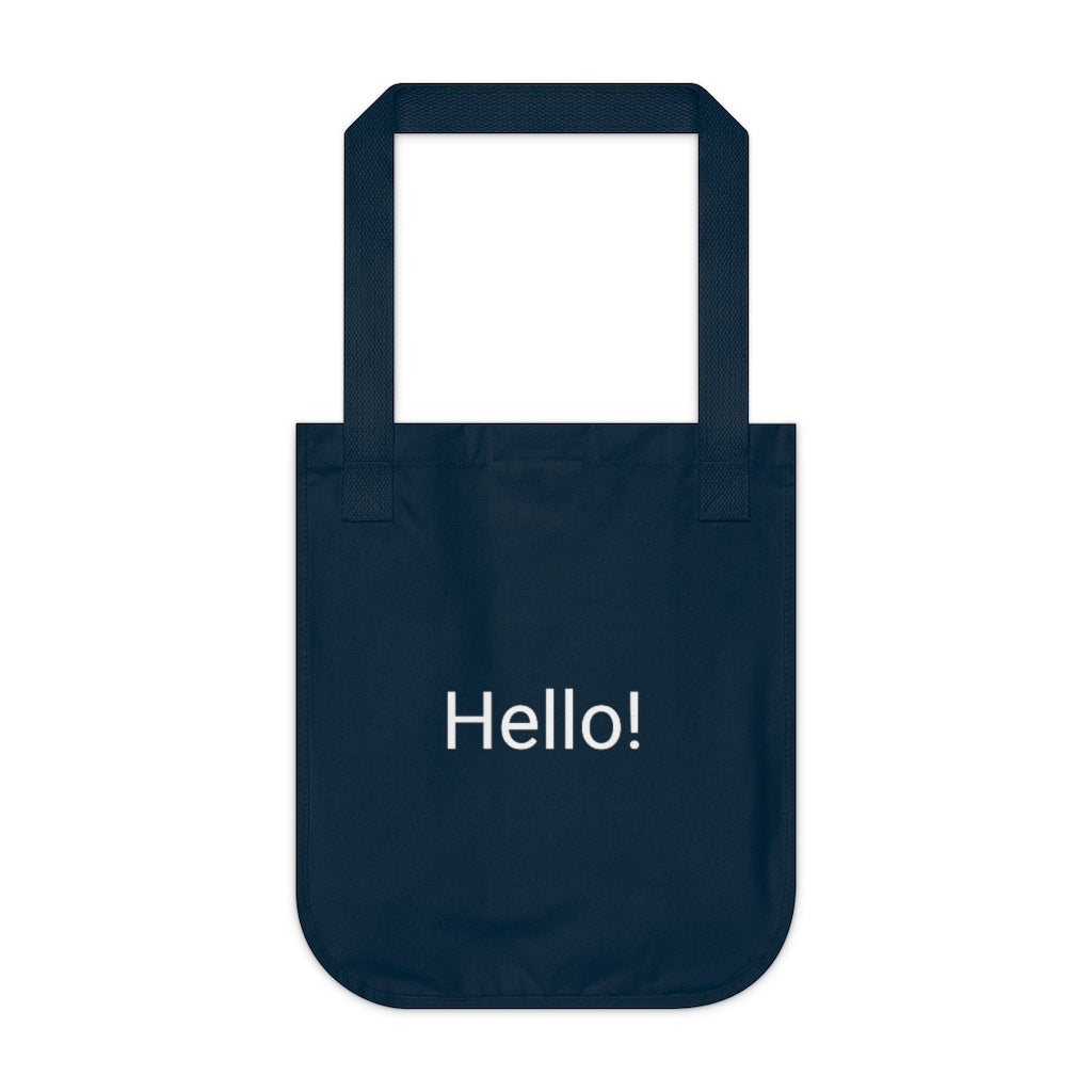 Organic Canvas Tote Bag
