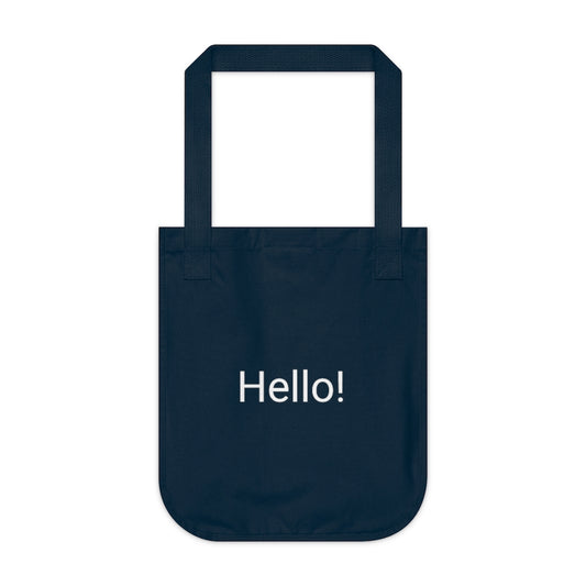 Organic Canvas Tote Bag