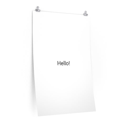 Premium Matte vertical posters