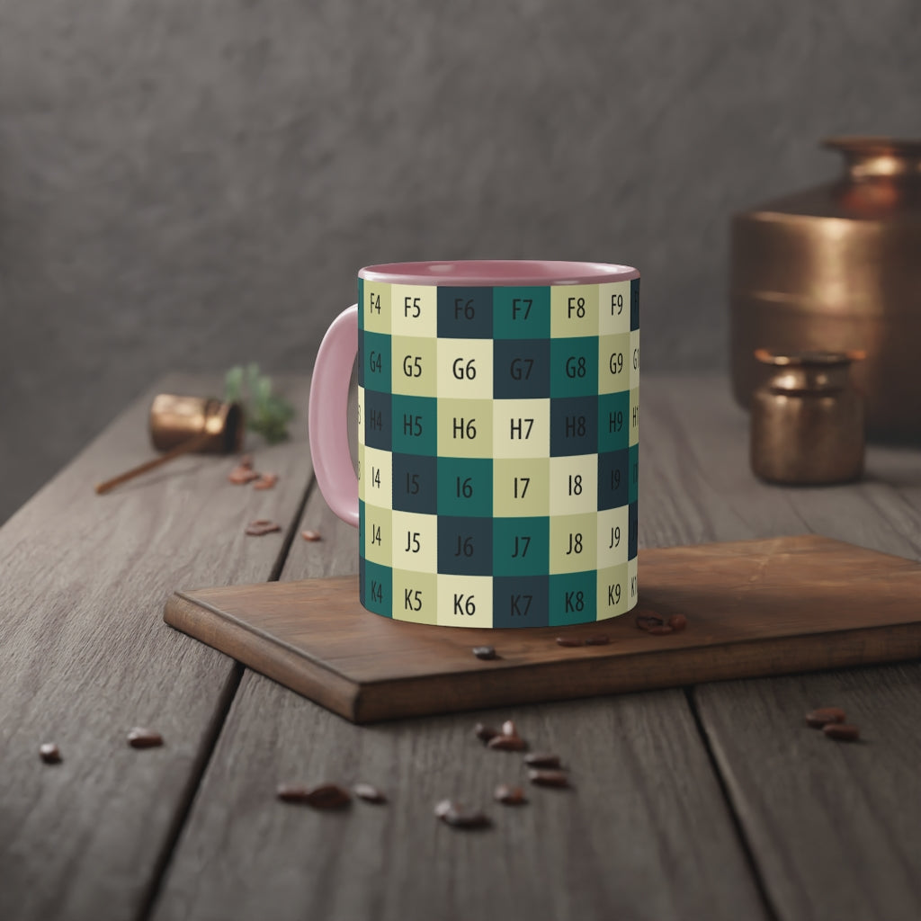 White Accent Mug, 11oz