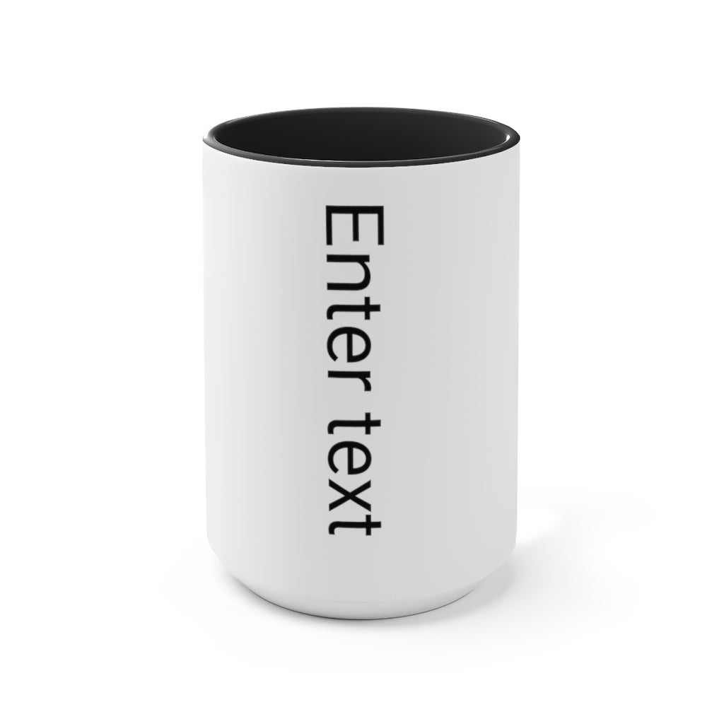 Two-Tone Coffee Mugs, 15oz