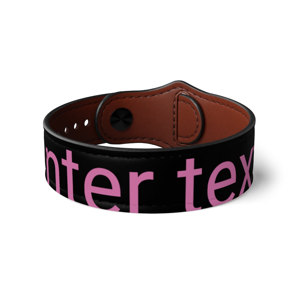 Vegan Leather Wristband