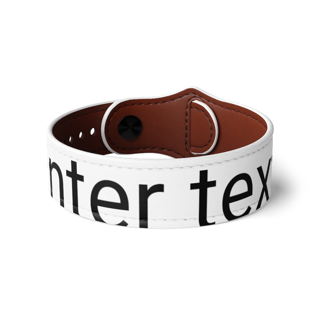 Vegan Leather Wristband