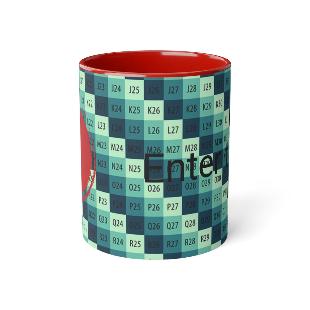 White Accent Mug, 11oz