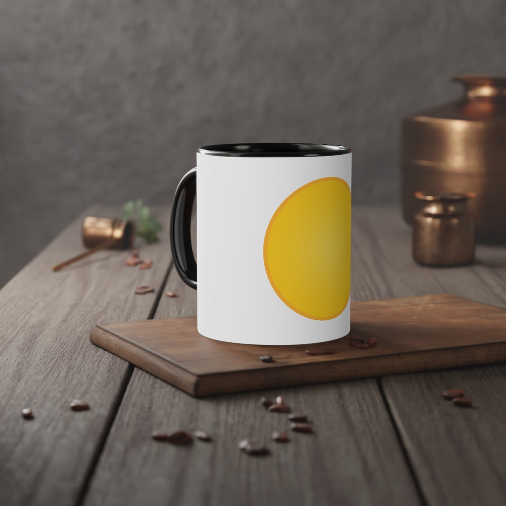 White Accent Mug, 11oz
