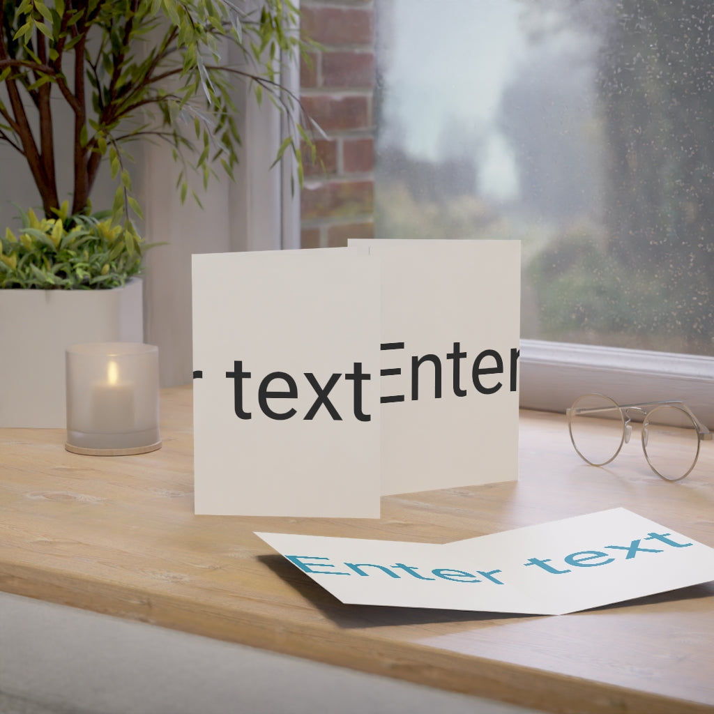 Folded Greeting Cards (1, 10, 30, and 50pcs)