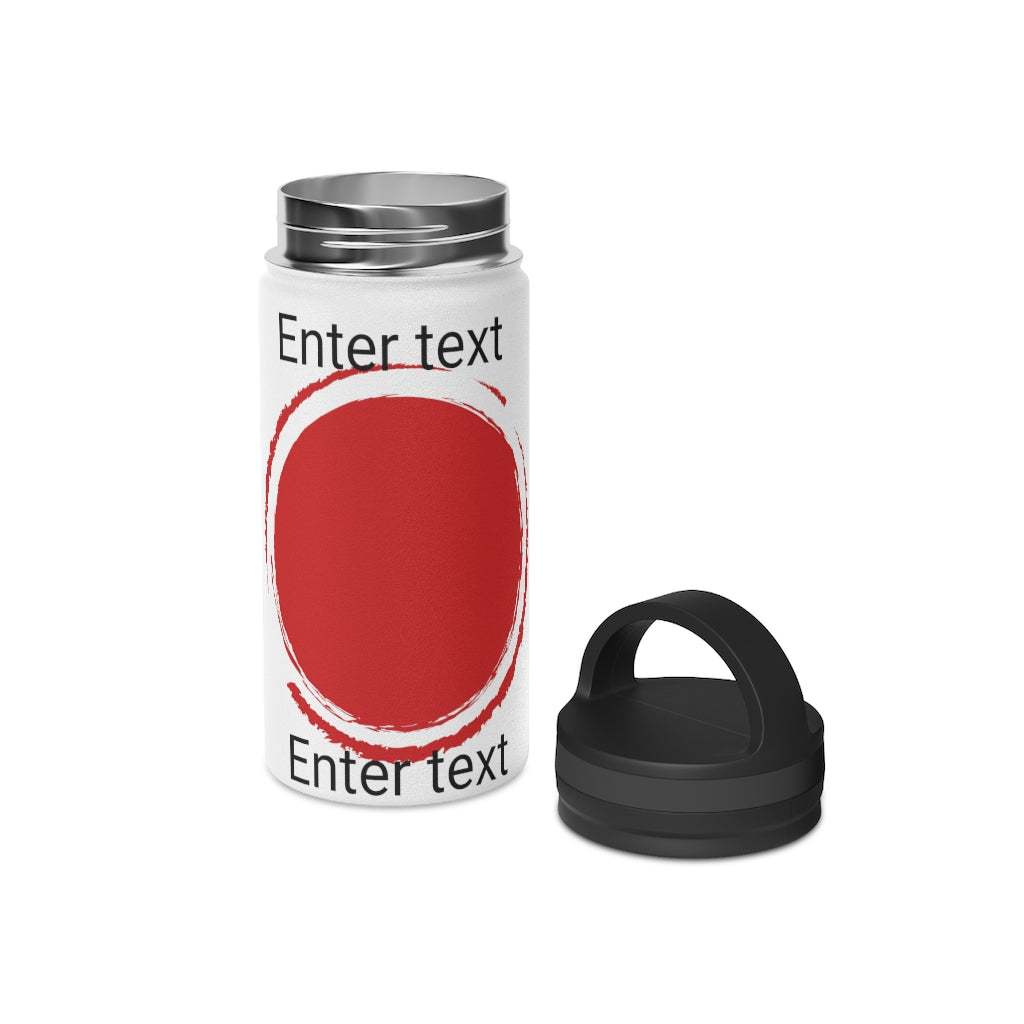 Stainless Steel Water Bottle, Handle Lid