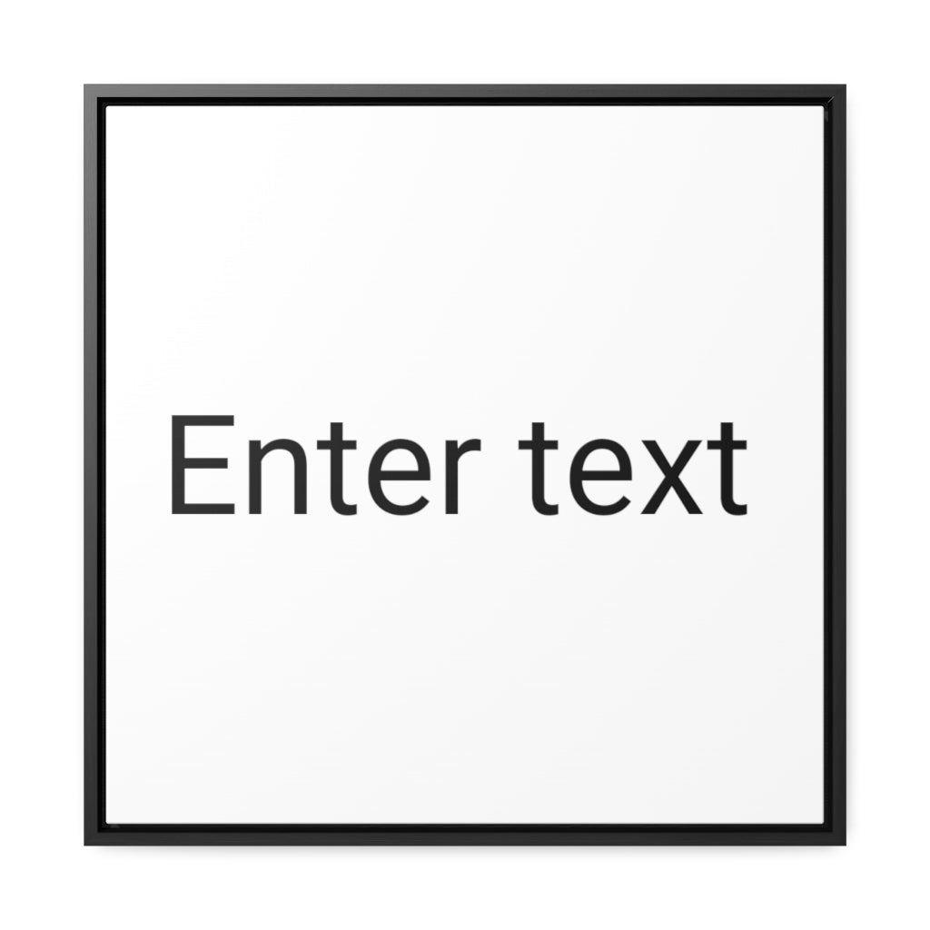 Gallery Canvas Wraps, Square Frame
