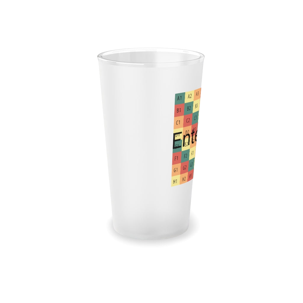 Frosted Pint Glass, 16oz