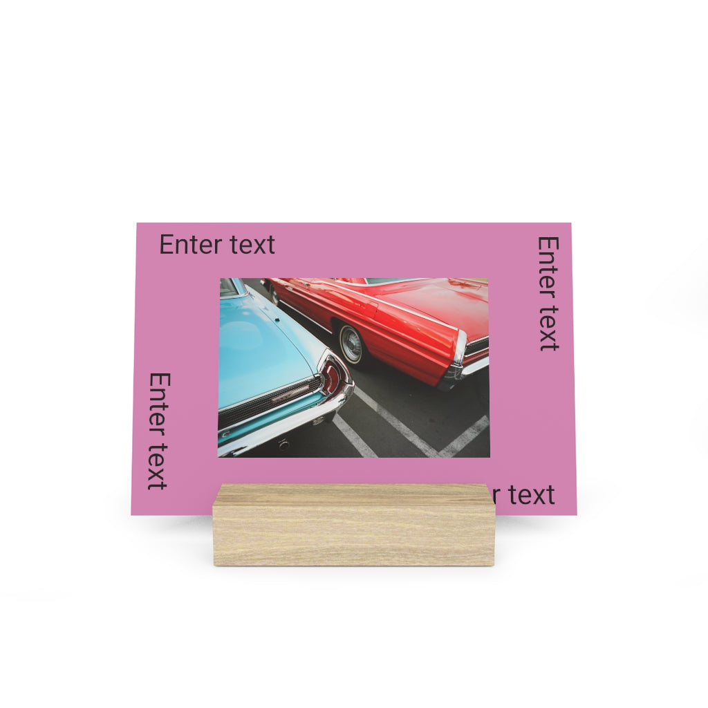 Gallery board with stand