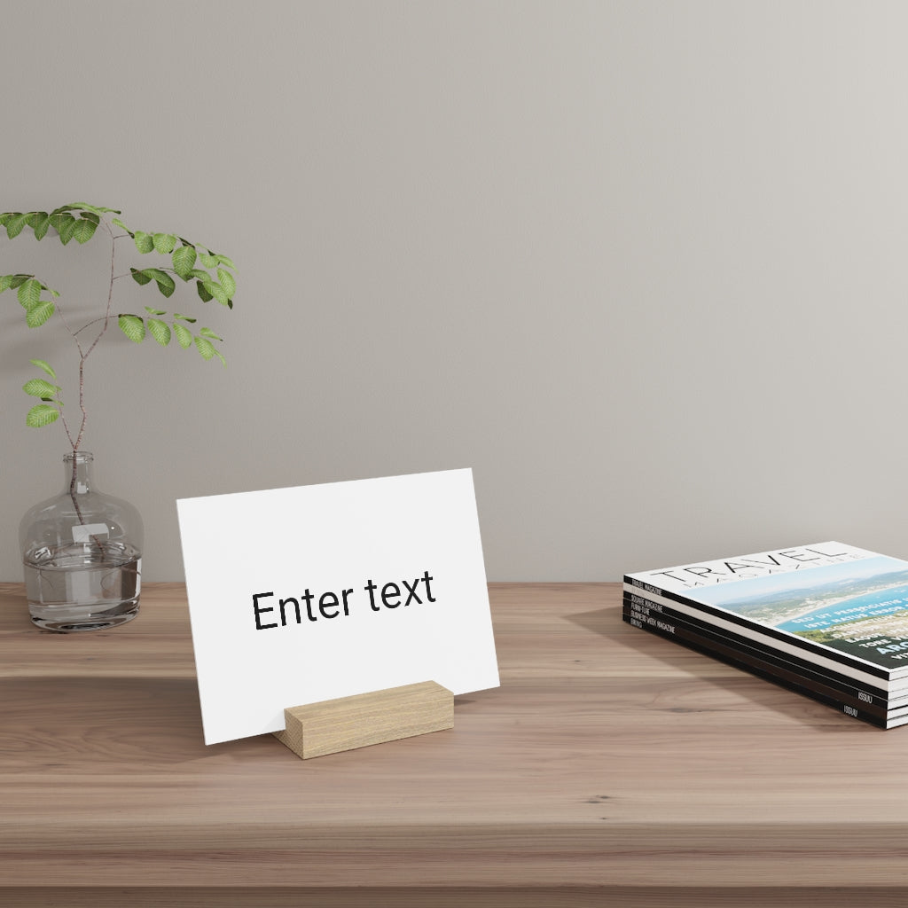 Gallery board with stand