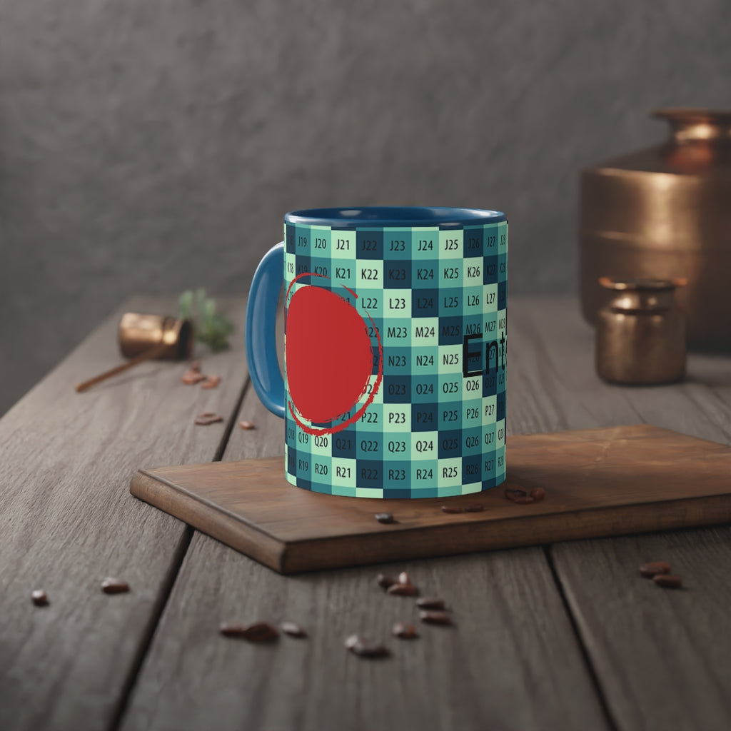 White Accent Mug, 11oz