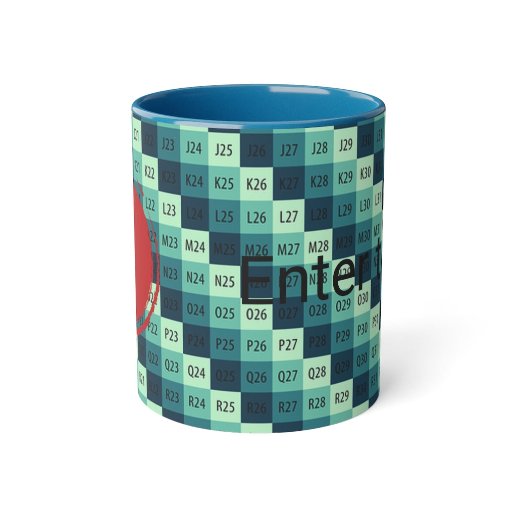 White Accent Mug, 11oz