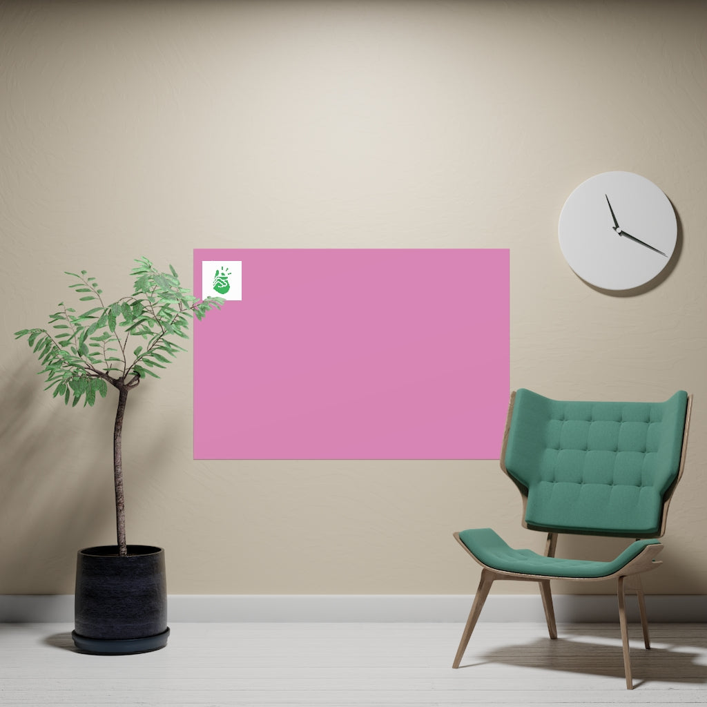 Vertical and horizontal matte posters