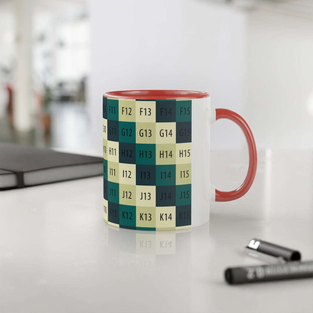 White Accent Mug, 11oz