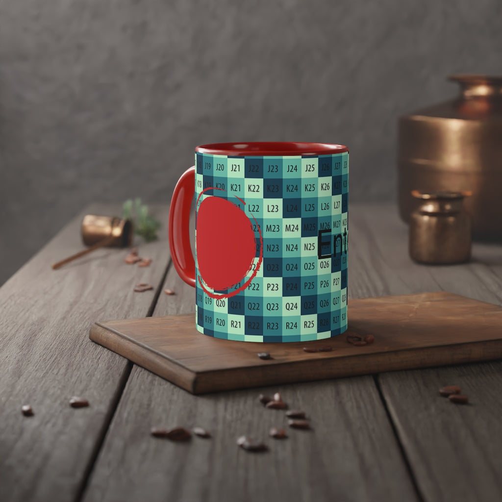 White Accent Mug, 11oz