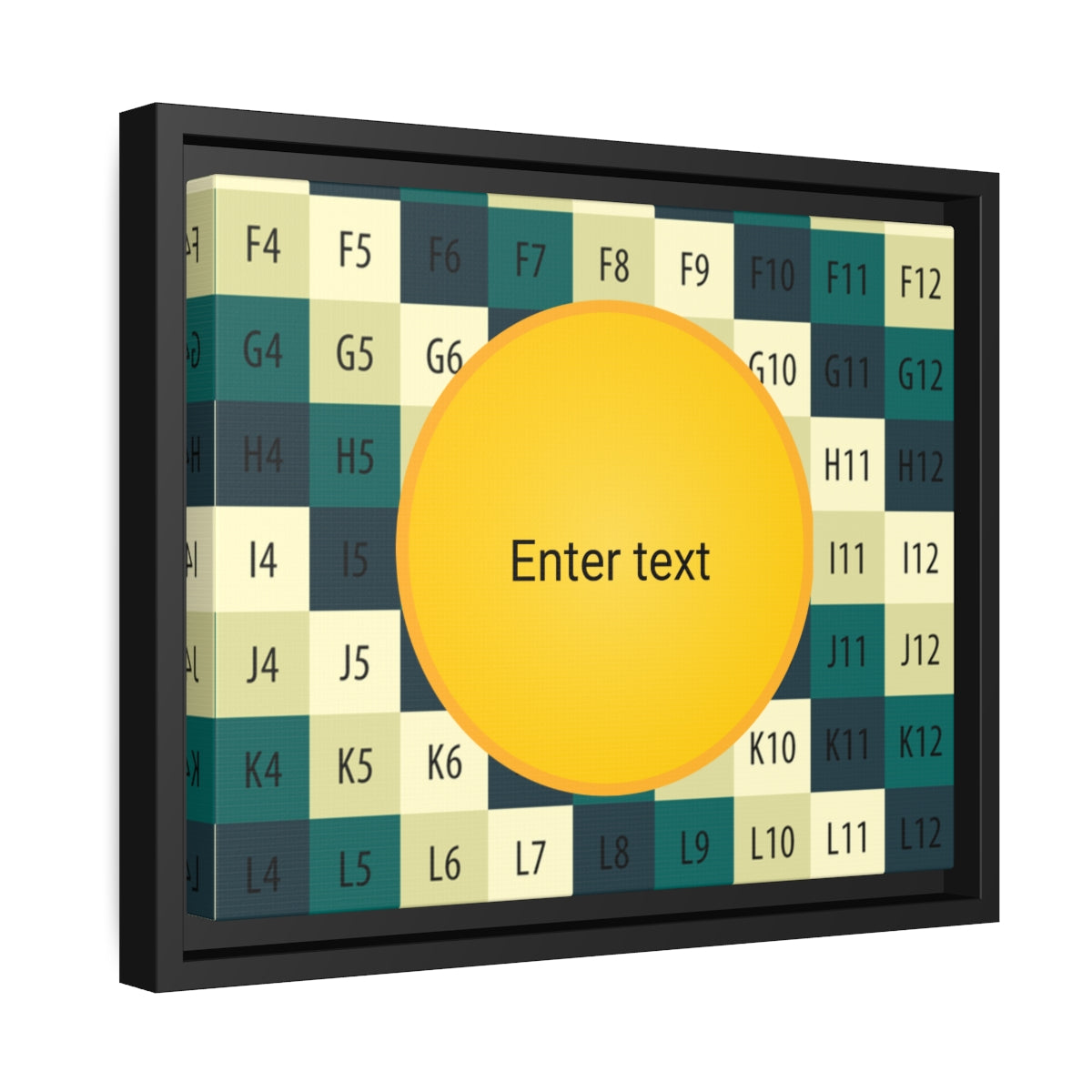 Matte Canvas, Black Frame