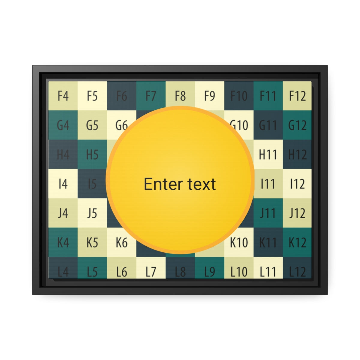 Matte Canvas, Black Frame